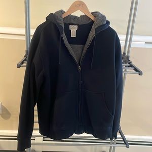 LLBean Men's Katahdin Iron Works. Hooded Sweatshirt, Fleece-Lined